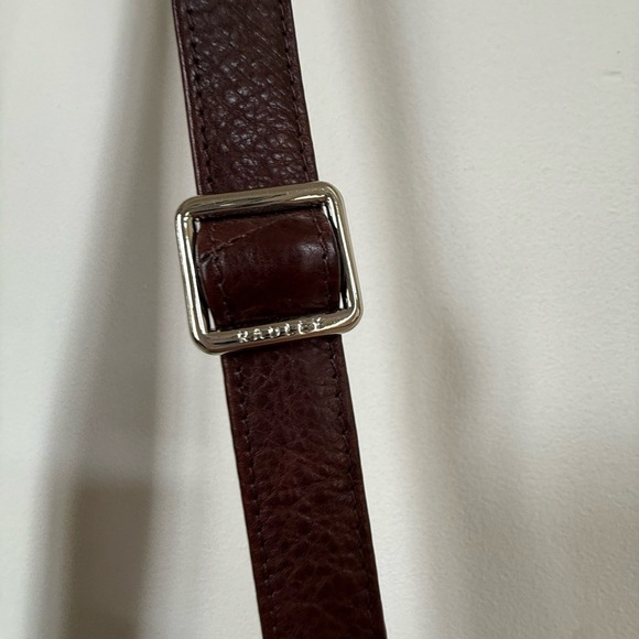 Radley London Messenger Crossbody Satchel Brown Leather Adjustable Bag - Picture 10 of 14